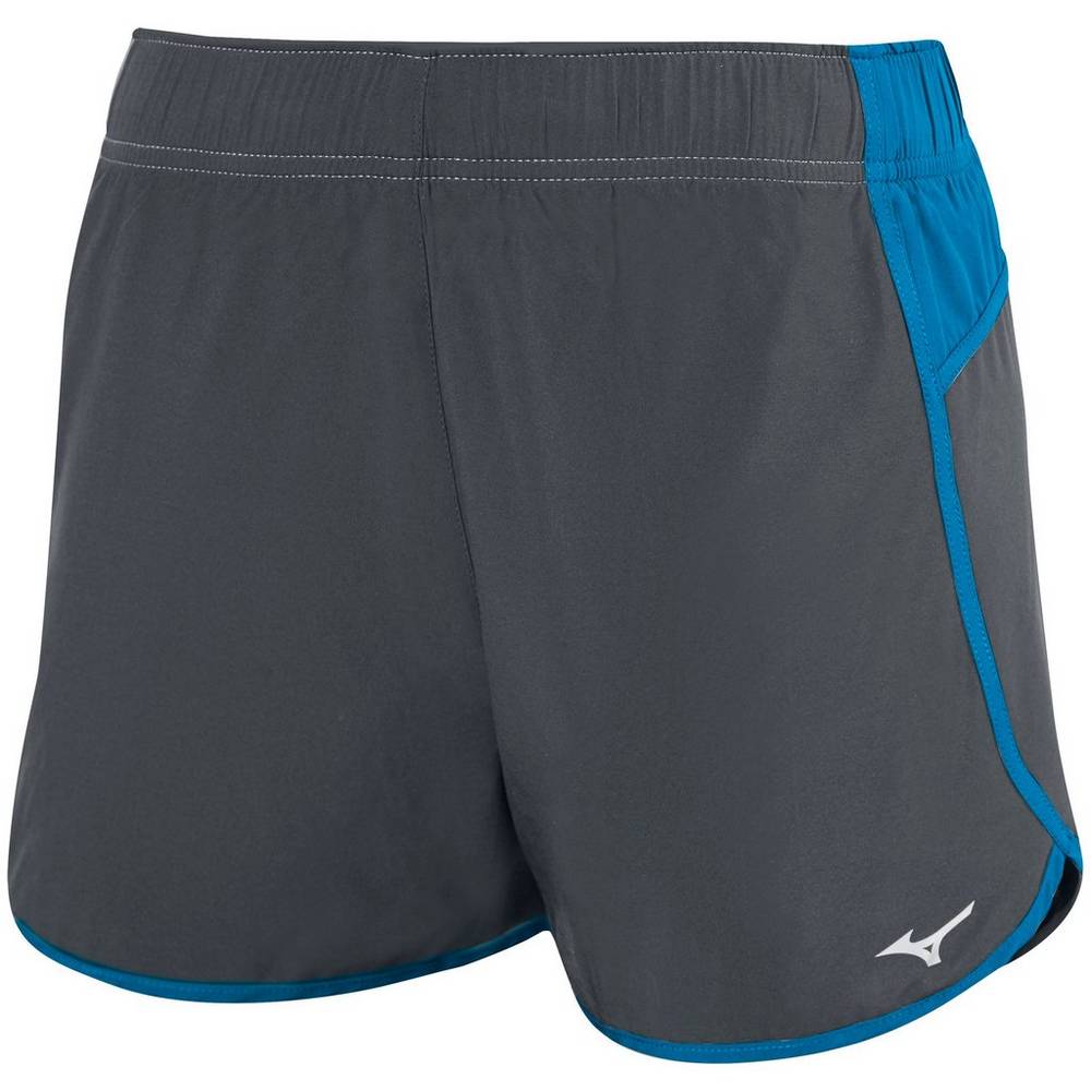 Mizuno Women's Atlanta Volleyball Cover Up Shorts Grey/Blue (440657-ZMV)